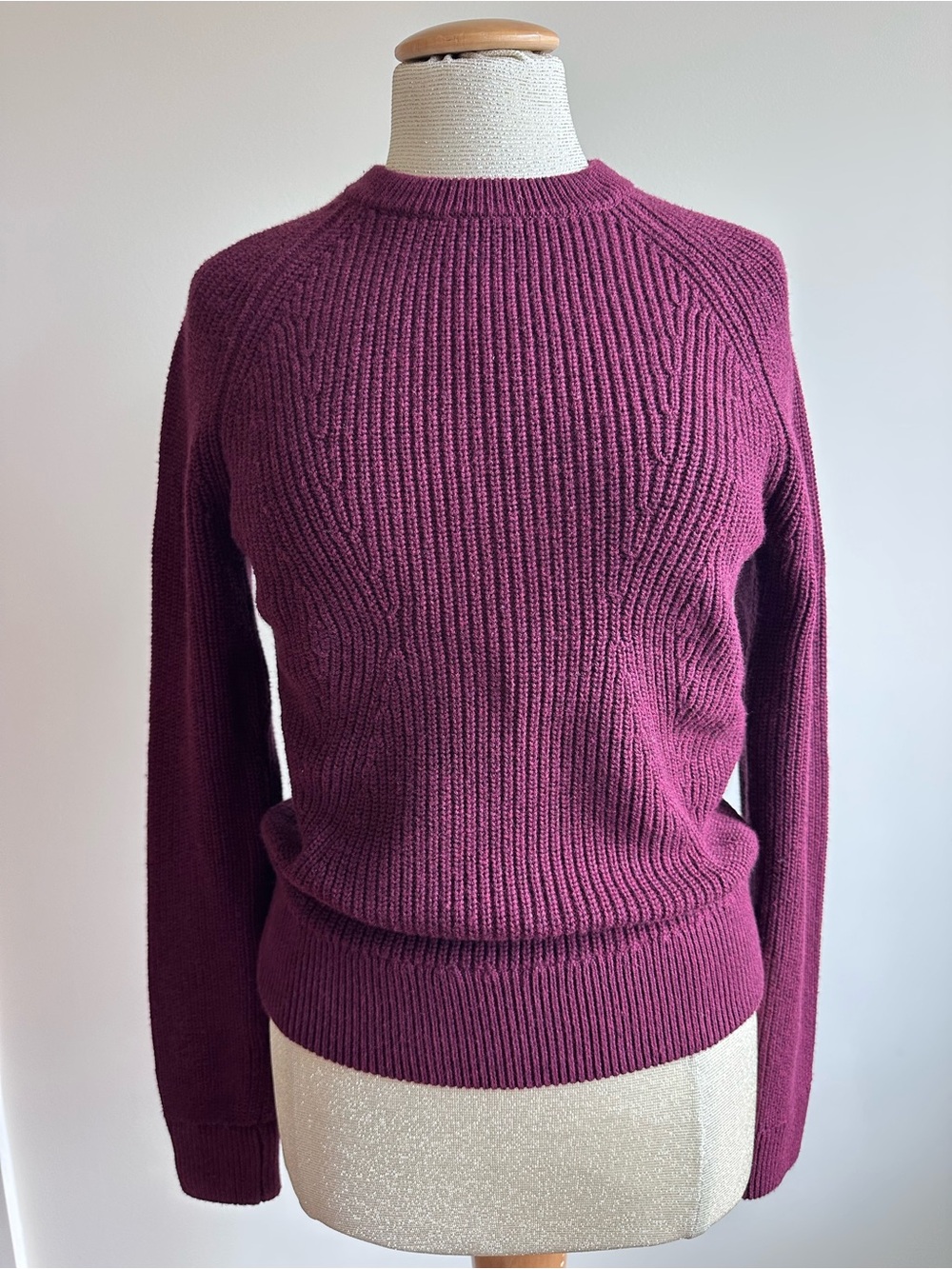 NWT Minnie Rose Ribbed Crewneck Knit Sweater Small